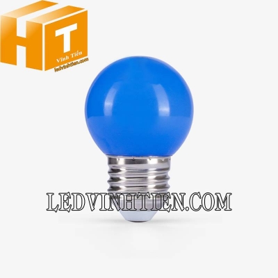 Đèn LED bulb tròn màu xanh dương A45B 1W Rạng Đông