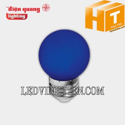 Đèn LED bulb tròn màu xanh dương LEDBU14G45 01B Điện Quang