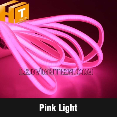 Đèn led dây COB 220V màu hồng