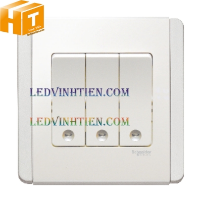 Ba công tắc dolly 2 chiều màu trắng Schneider