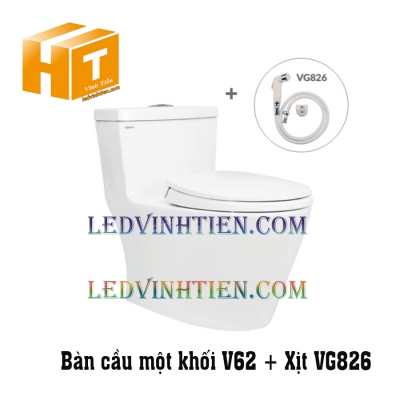 Bàn cầu 1 khối VIGLACERA V62