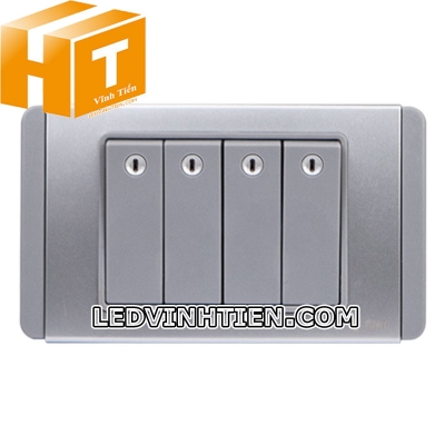 Công tắc bốn 1 chiều S68DGN4 Sino