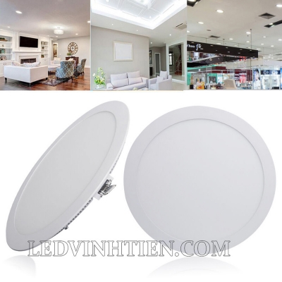 Đèn led âm trần tròn 3 màu 18w