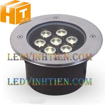 Đèn led âm đất 7W màu vàng