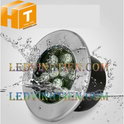 Đèn led âm đất 9W màu vàng