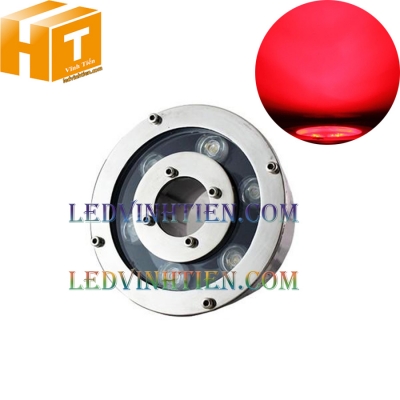 Đèn led âm nước 6w màu đỏ