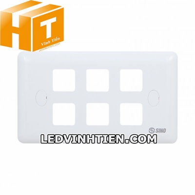Mặt công tắc 6 lỗ S196 / S196V Sino Vanlock