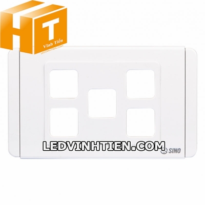 Mặt công tắc 5 lỗ S685X Sino Vanlock