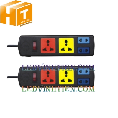 Ổ cắm đa năng LIOA 4 lổ 2D2S
