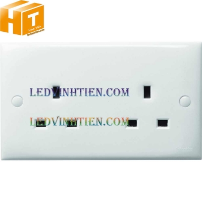 Ổ cắm đôi S-Classic ET426_WE Schneider