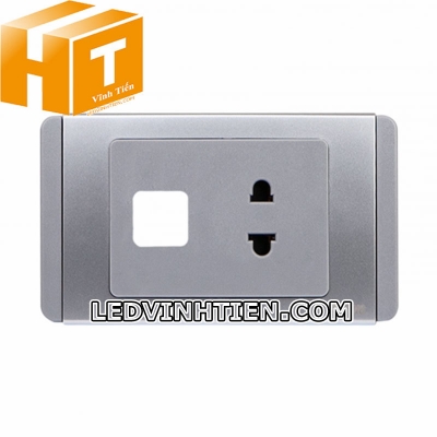 Ổ cắm đơn 2 chấu 1 lỗ S68GUX Sino