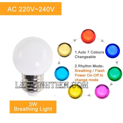 Bóng chanh 3W RGB