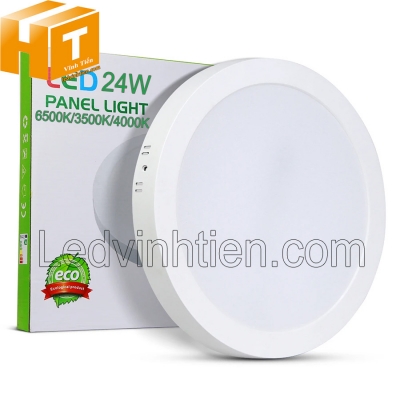 Đèn ốp nổi tròn 24w 3 màu