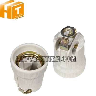 Đui đèn sứ E27 bát U