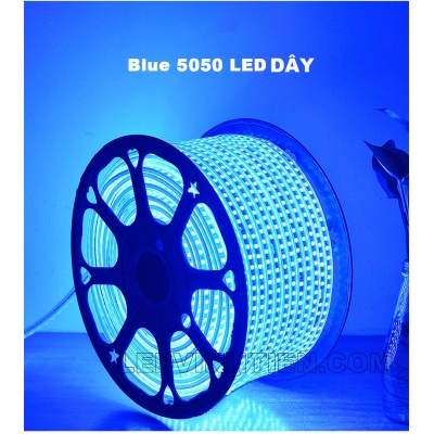 LED DÂY 5050 220V MÀU XANH DƯƠNG