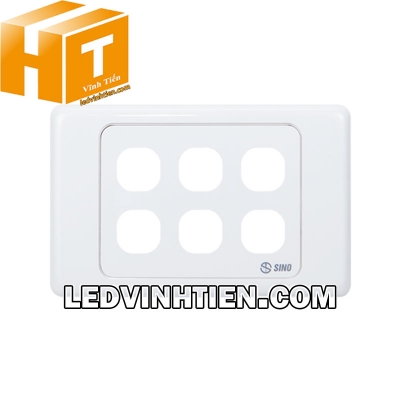 Mặt công tắc 6 lỗ S9M6/X Sino Vanlock