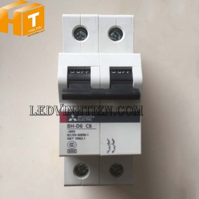MCB 2P 10A D2P-010C6M Mitsubishi